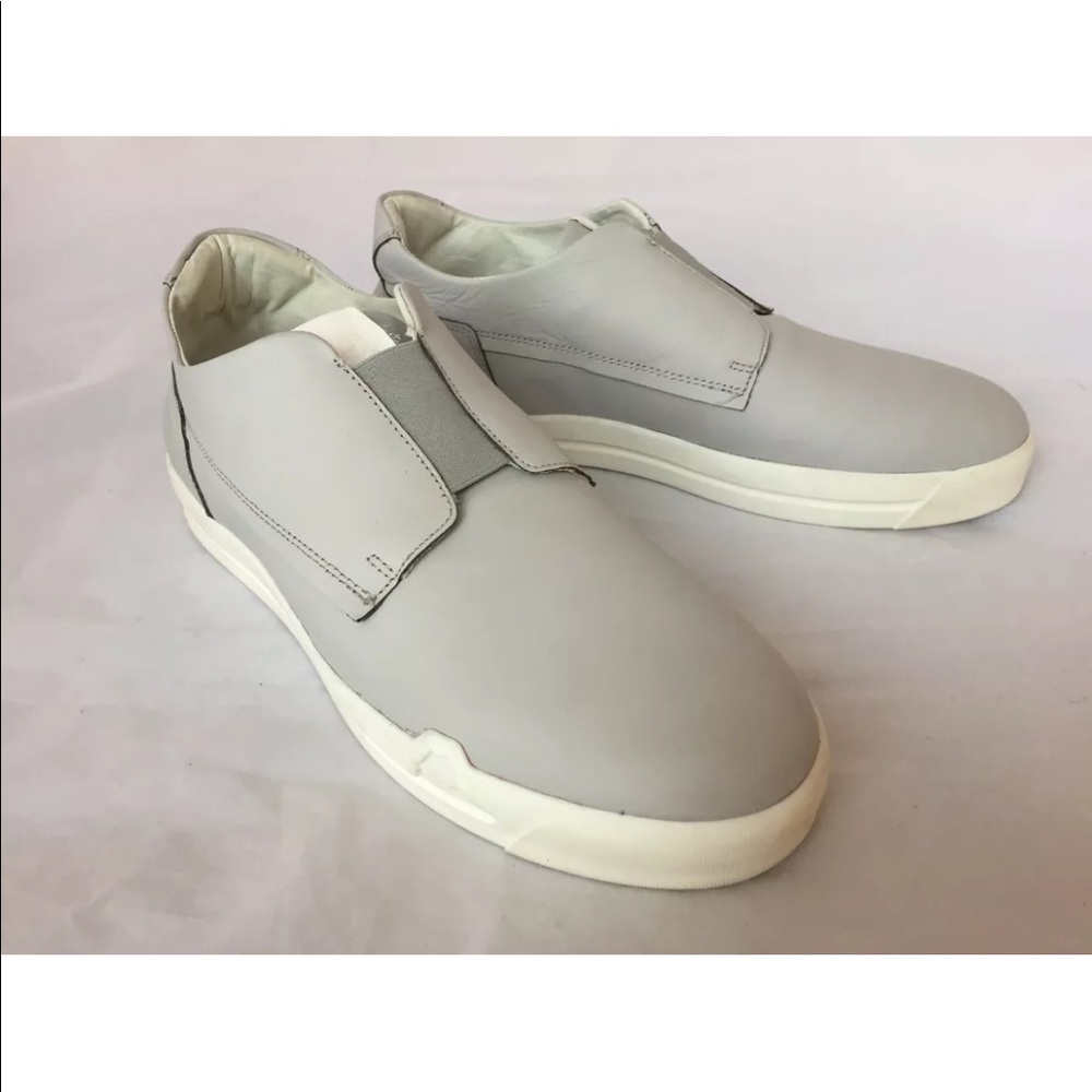 New Pajar Snkrprjct Men’s Leather Slides Sneakers Grey 8